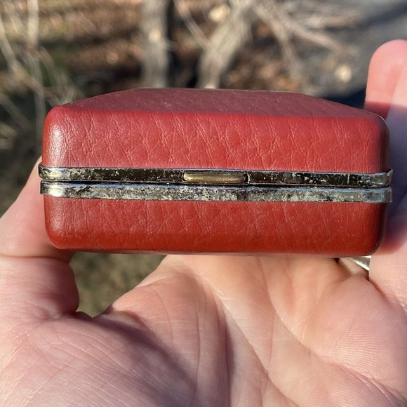 Vintage Tokyo Tokei 2 Jewels Red TESTED - Works - Alarm Folding Clock MCM RETRO - Picture 9 of 12